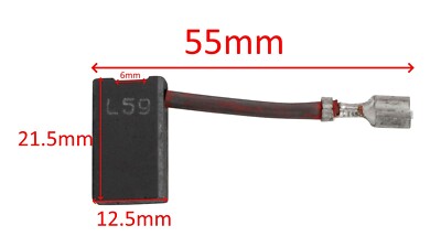 DeWALT spazzola carboncino L59 sega D23700 D27112 DW703 DW708 DW717 DWS780