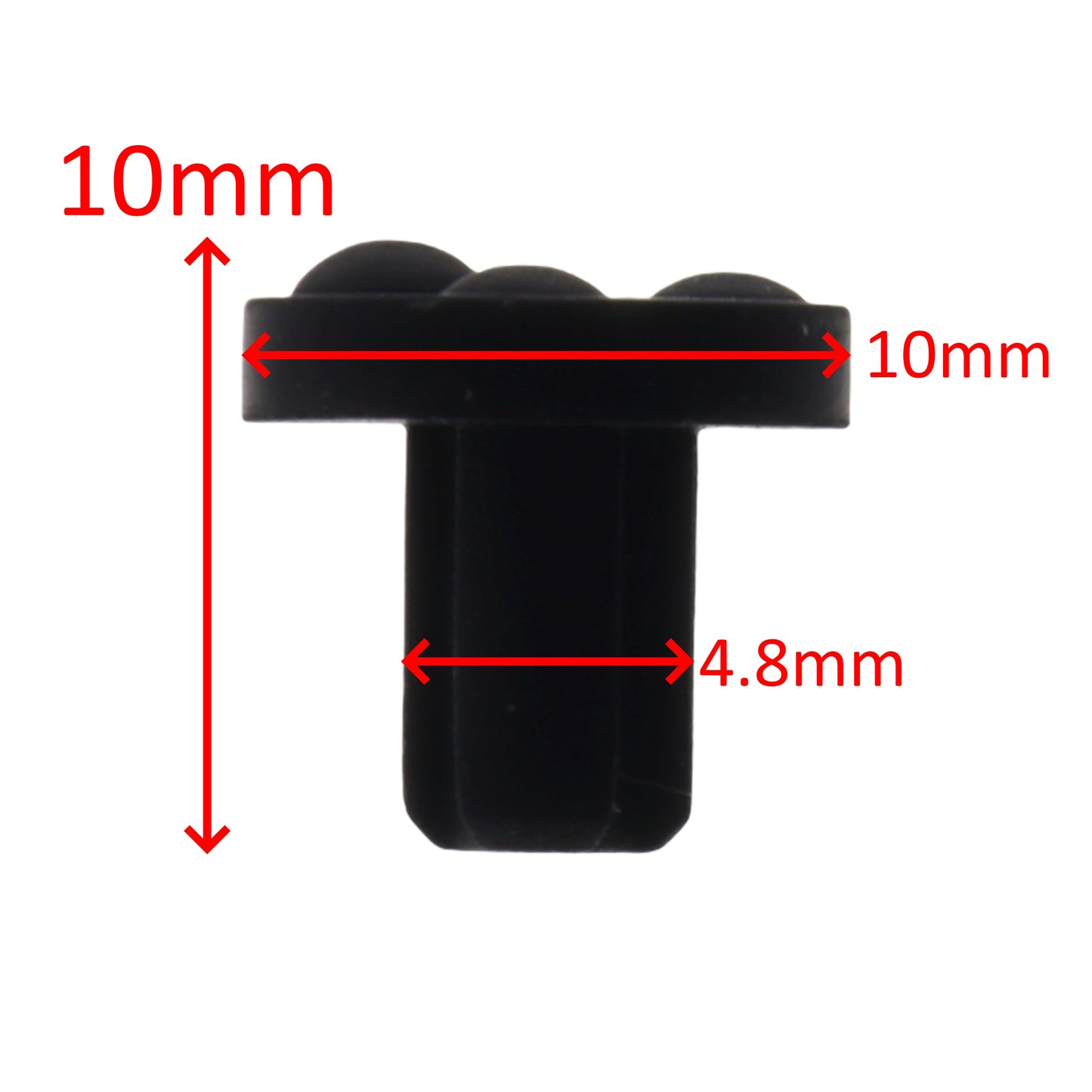 Whirlpool kit 4x voetjes rubber 10mm roosters kookplaat AKM AKT GMR PN6 TGW