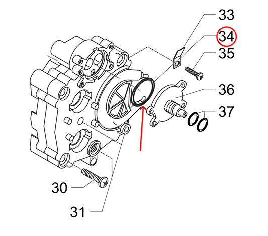 Saeco garnitur boiler 30mm aparat de cafea Incanto Divina Royal Stratos