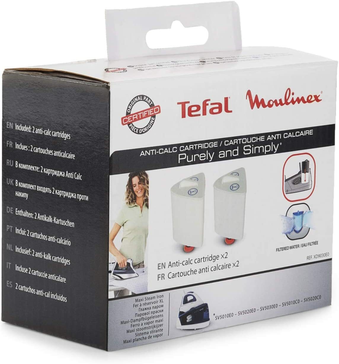 Rowenta Tefal waterfilters anti-kalk strijkijzer Fasteo Liberty Easy Steam SV60 VR50 VR70