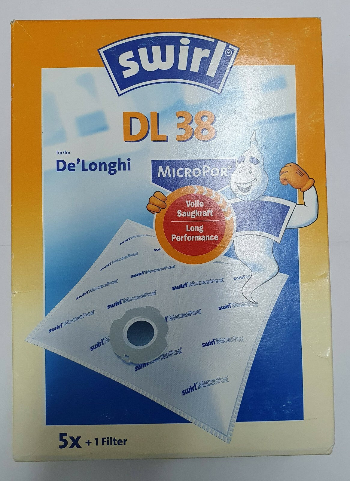 Swirl 5x sacchi microfibra DL38 + filtro scopa Colombina Tabata XL2070PE XL2090