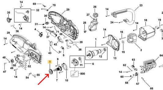 Black & Decker koło zębate wału piły łańcuchowej GK1830 GK1940 GK2235 GK2240