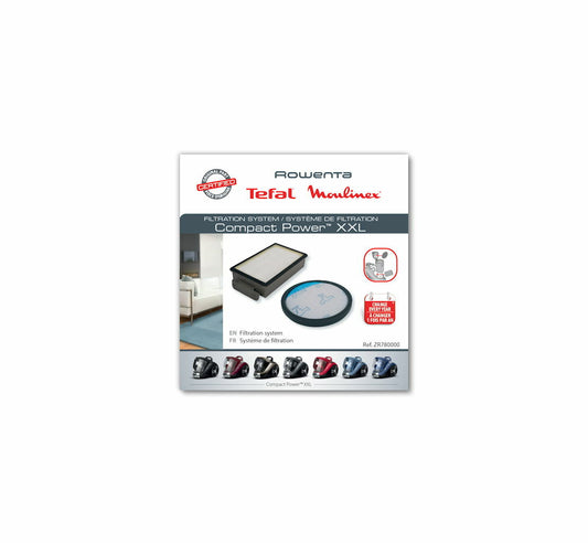 Rowenta Tefal kit filtri HEPA aspirapolvere Compact Power XXL RO4825 RO4871 TW4