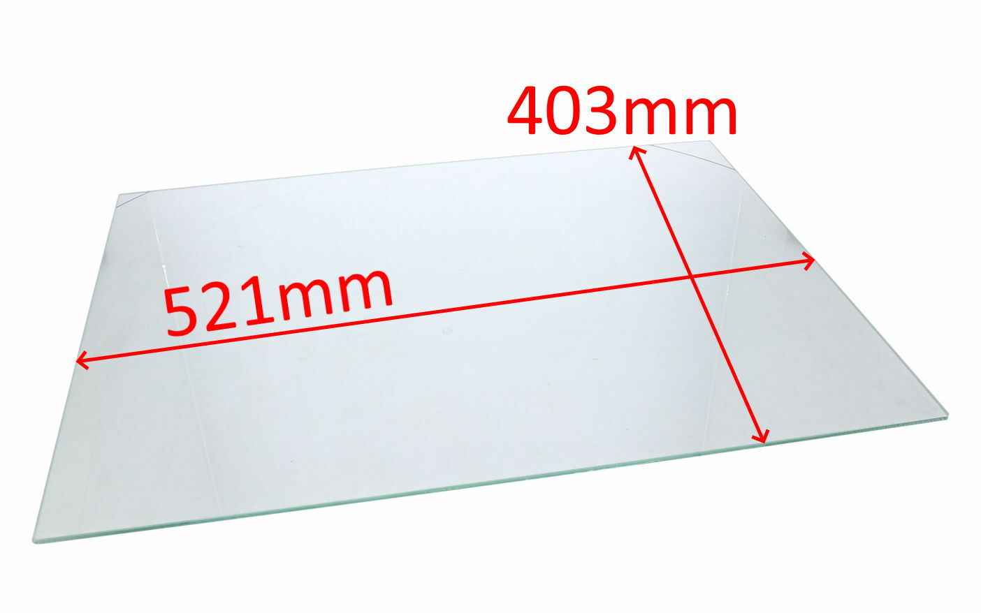 Electrolux AEG Rex Zanussi ripiano mensola vetro frigo 521x403mm ENA ENB RRB ZNB