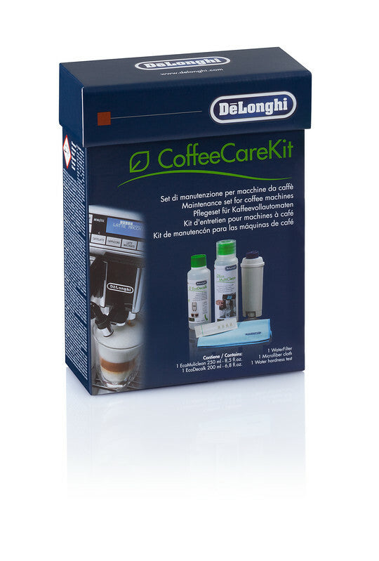 Delonghi Coffee Care Kit onderhoud superautomatische koffiemachine filter ontkalker