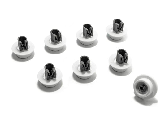 8x Kółka do dolnego kosza zmywarki Electrolux Rex AEG FAV ESF JSI