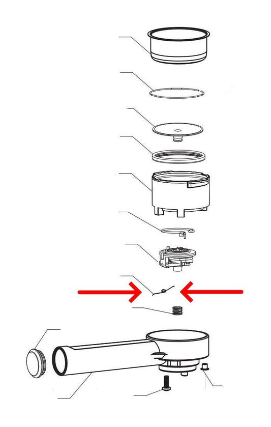 Philips Saeco Gaggia sprężyna zaworu ramienia ekspresu do kawy Poemia Veneto Nina