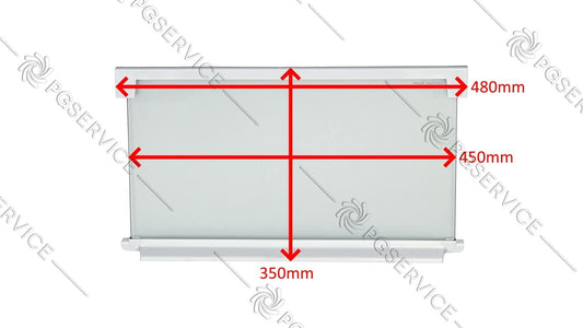 Electrolux AEG Zanussi rex Shelf Glass 48x35cm Refrigerator SC7 SK9 Enn Erg Zba
