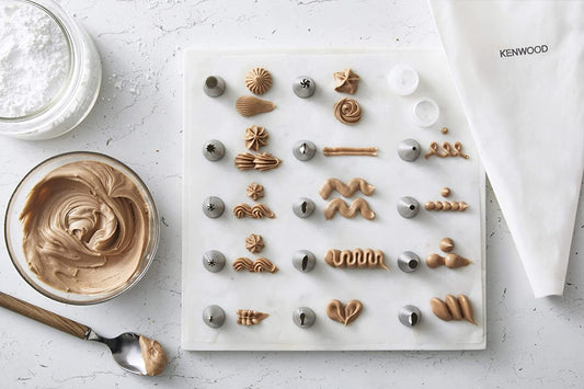 Kenwood KWSD100 Set Décoration Pâtisserie Douceurs Spatule Sac À Fondant Stand