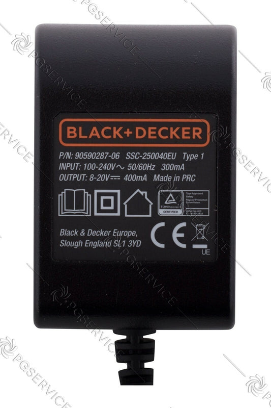 Black & Decker oplader voeding EGBL14 EGBL18 STC1820 GTC1820 ASL14