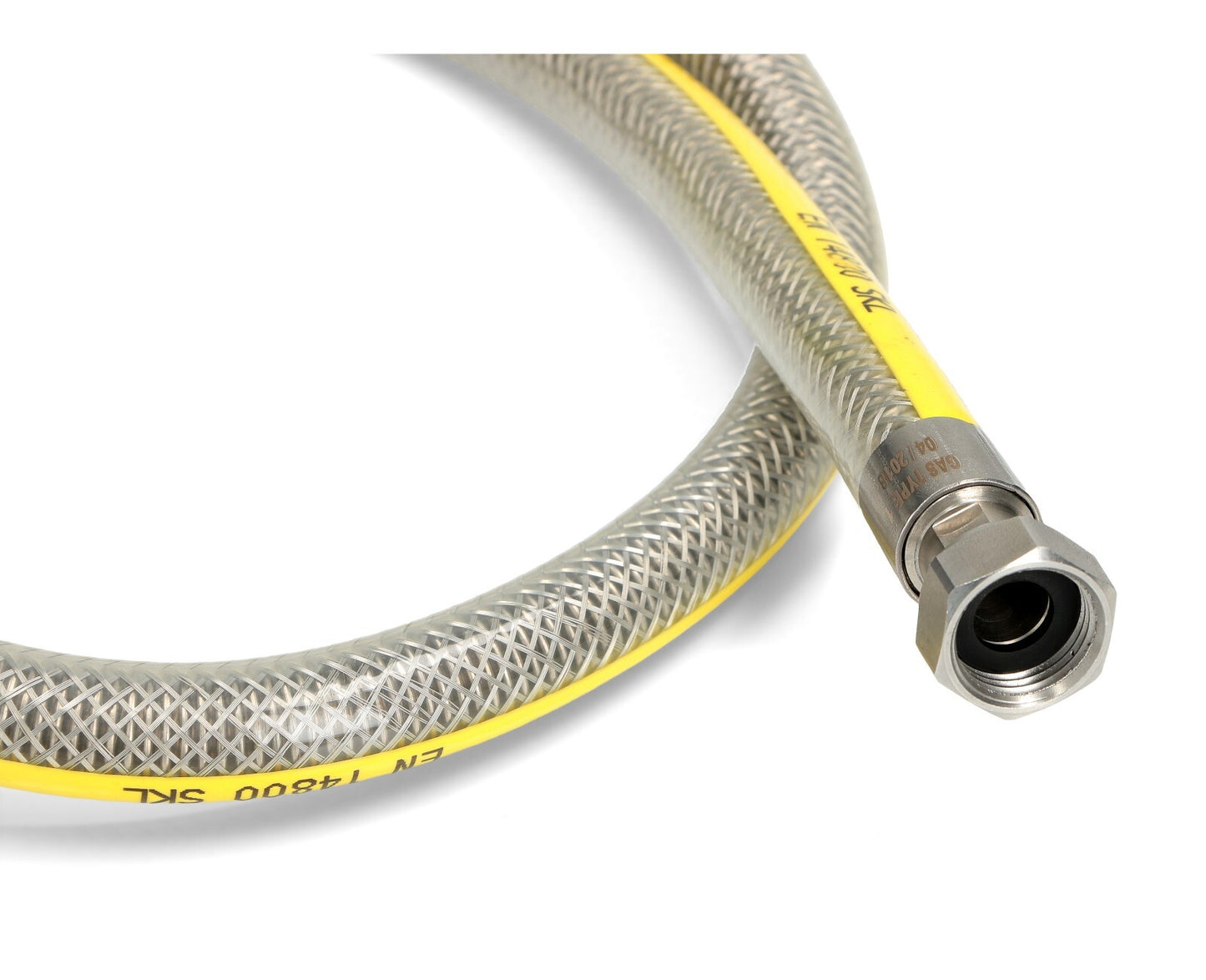 SKL flexibele gasleiding keuken man vrouw 1/2" 1250mm EN14800 CE gecertificeerd