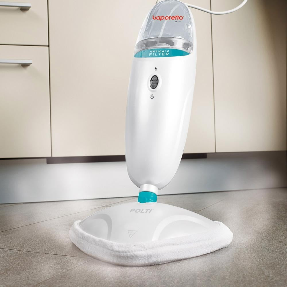 Polti Kit 2x Putztücher Mikrofaser Dreikant Waschbar Besen Vaporetto SV300 Marv