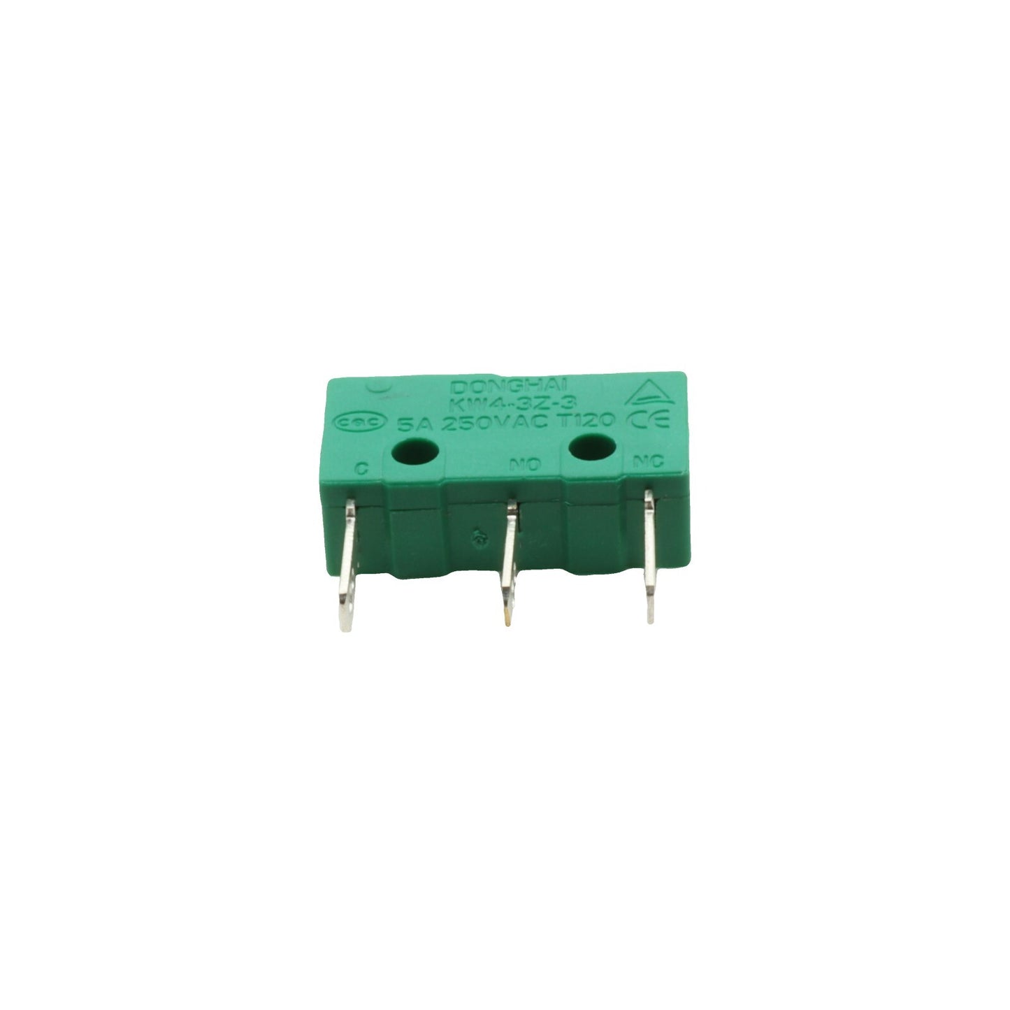 Micro switch schakelaar Donghai KW4 3Z 3 250V 5A 3 mini faston NC NO Polti