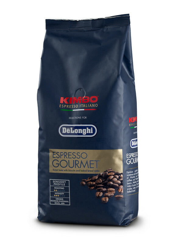 Kimbo selections DeLonghi caffè chicchi 250gr Gourmet 80% Arabica 20% Robusta