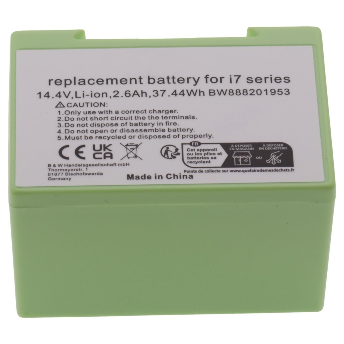 Batteria 14.4V 2600mAh Li-ion per robot aspirapolvere iRobot Roomba 5150 7550 e5 i3