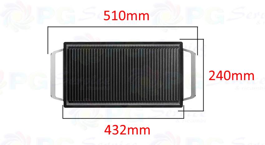 AEG planca Infi-Grill griglia bistecchiera professionale induzione con manici