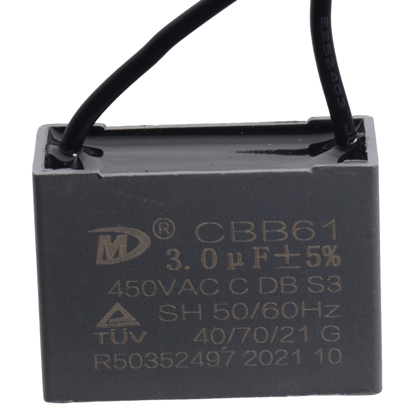 Ariete condensador de arranque CBB61 3.0 uF 450VAC 38mm ventilador Ciclope 807