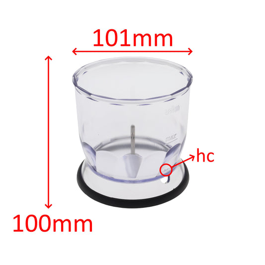 Braun bol tazza tocător 350ml Multiquick 4162 4165 4191 4192 4199 4200