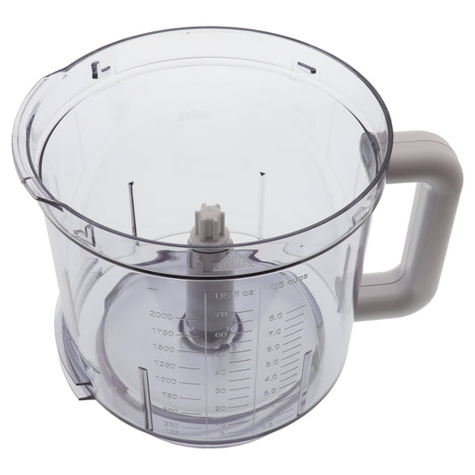 Braun ciotola contenitore 2000ml robot Multiquick 3 5 CombiMax K600 K650 K700 K750 Tribute