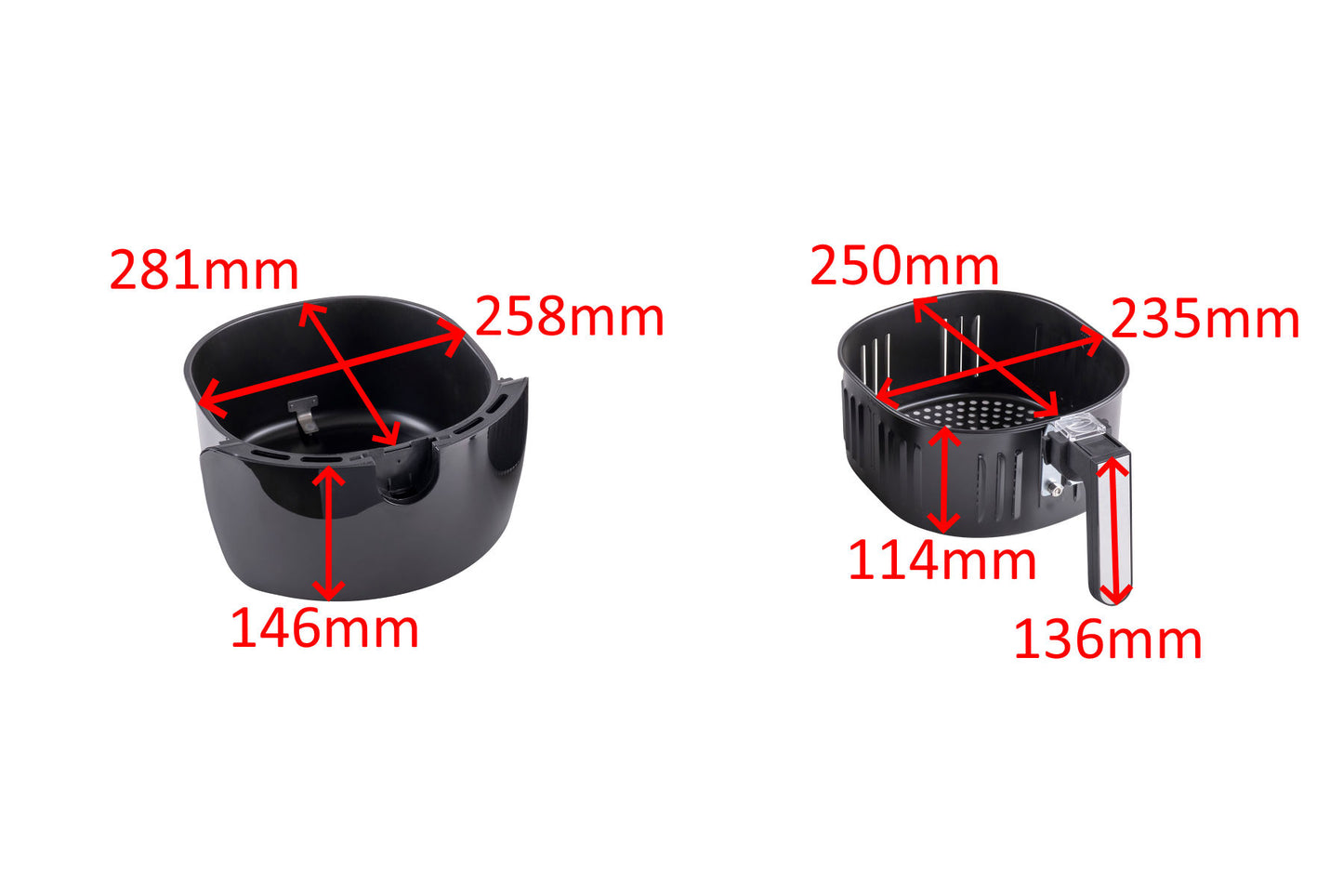 Ariete cassetto cestello maniglia friggitrice Airy Fryer XXL Digital 4618