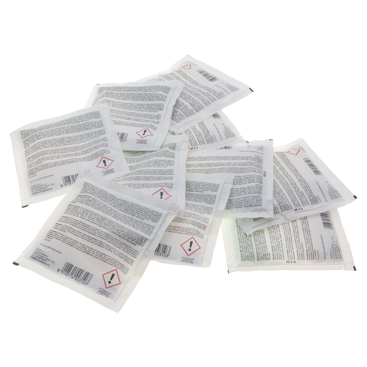 Axor decalcificante pulizia calcare DeCaf 10 buste cristalli per macchina caffè