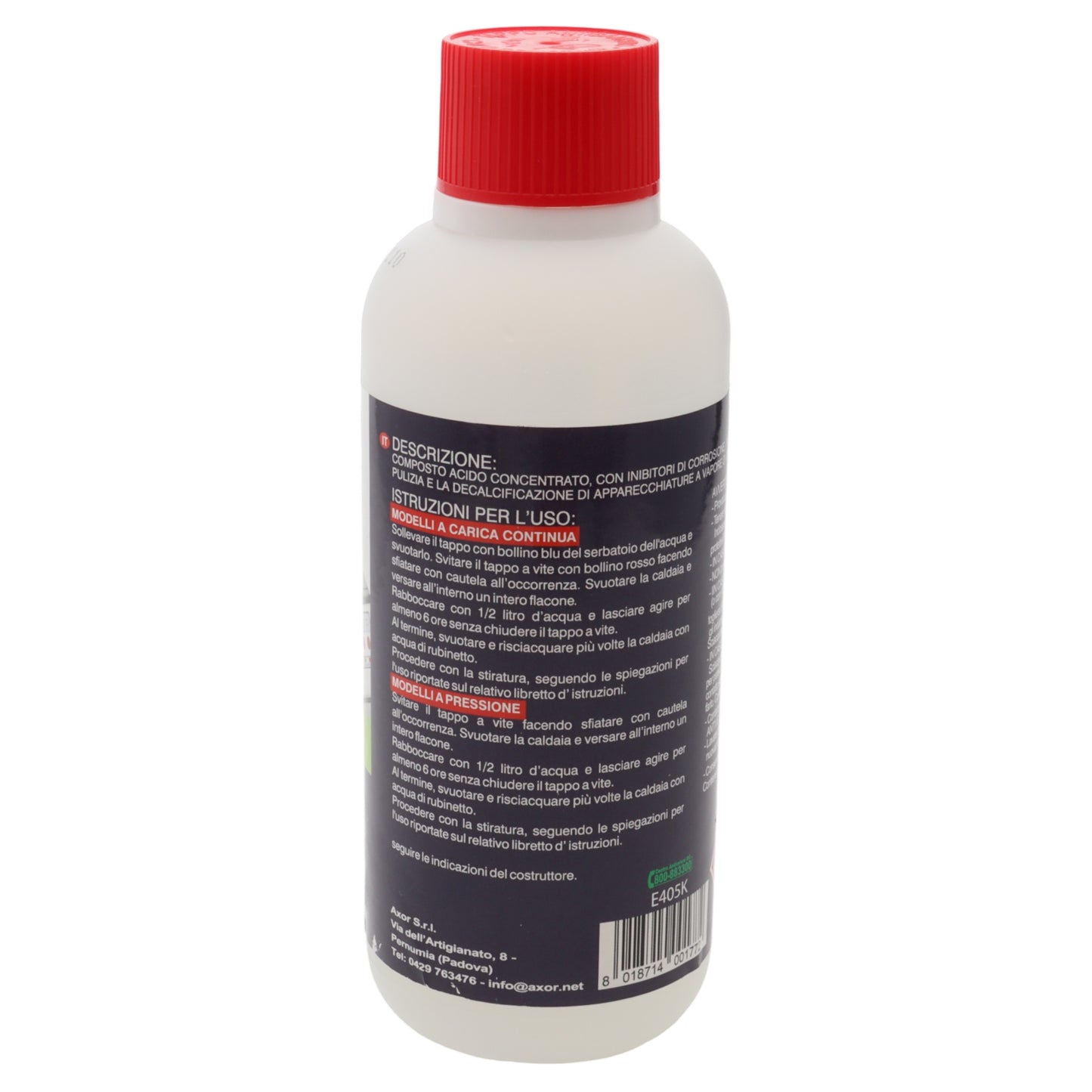 Axor decalcificante disincrostante pulizia calcare caldaie ferri da stiro 250ml