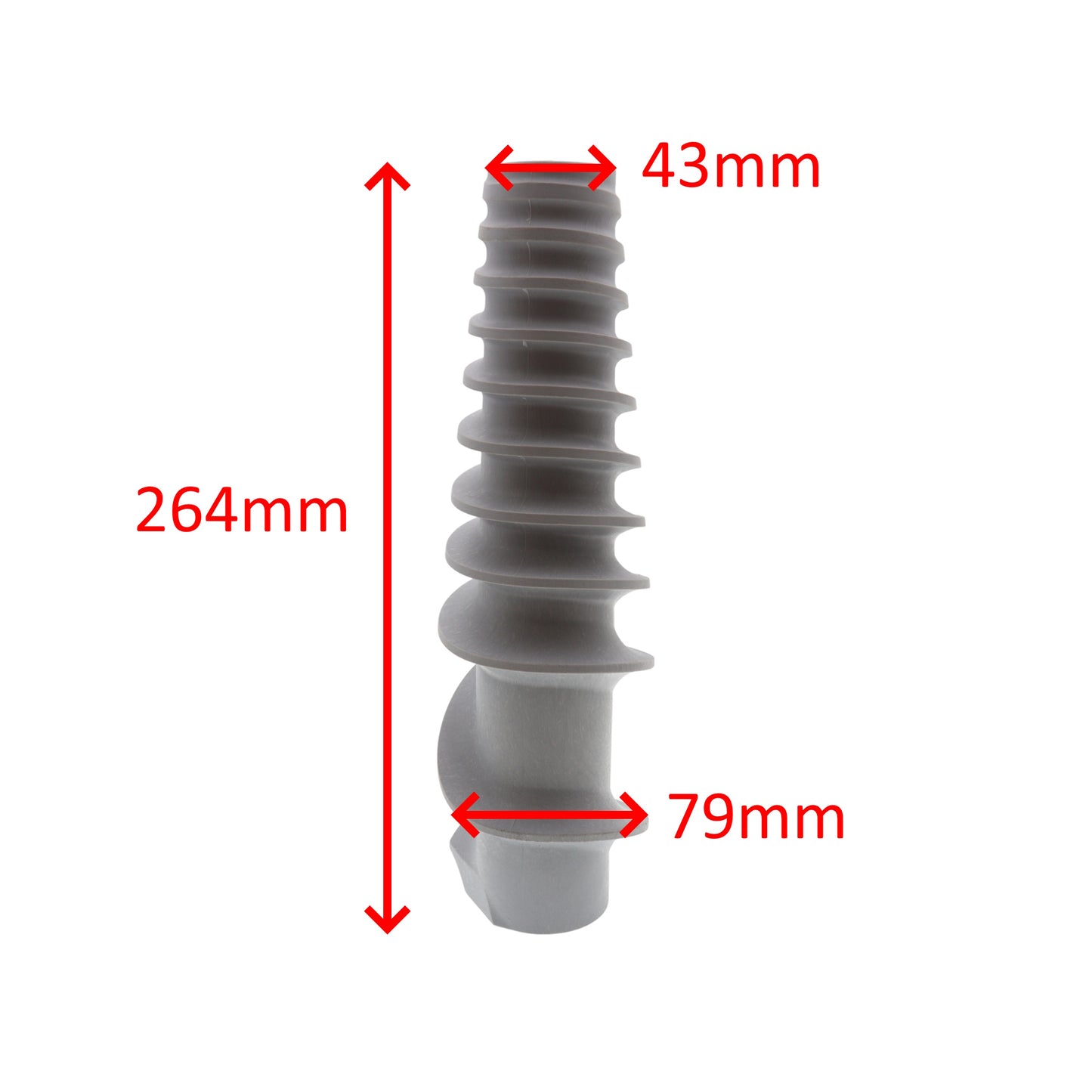 Tre Spade Schnecke Schraube Pala F17617 264mm Passiergerät Big 40 80 F17500 F17000 F19200