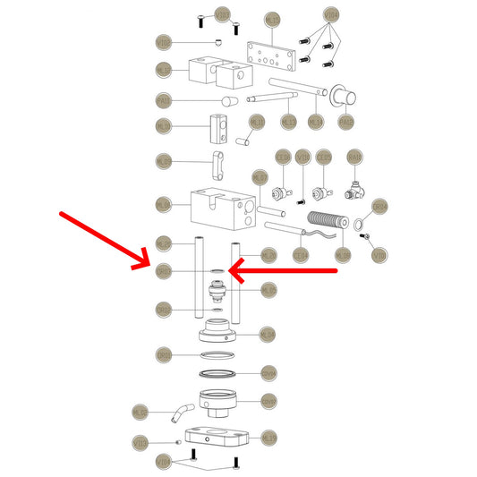 Faber guarnizione superiore diffusore macchina caffè Slot Mini Plast Pro Total