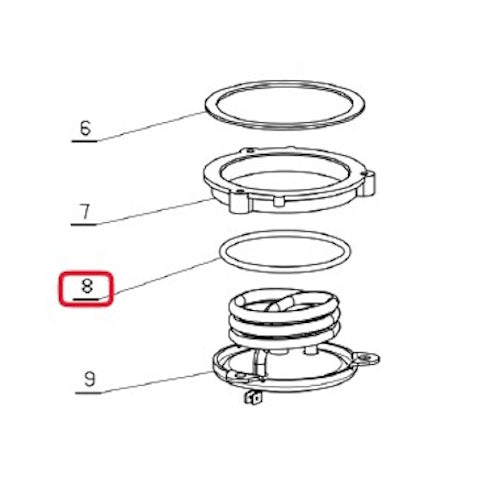 La Pavoni guarnizione resistenza macchina caffè Europiccola Esperto Professional Stradivari