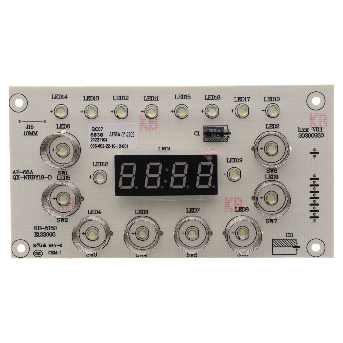 Moulinex Tefal scheda PCB 230V friggitrice Easy Fry Oven AL5018 FW5018