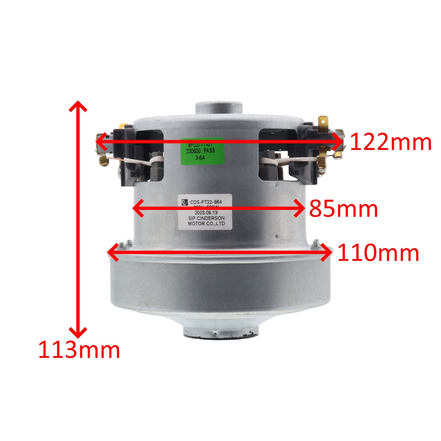 Rowenta Tefal moteur 8P22777 230V 600W aspirateur Compact Power XXL RO48