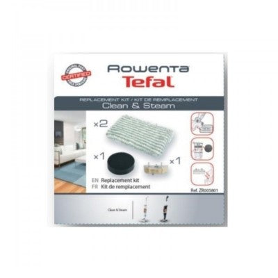 Rowenta kit 2x doek filter kalk spons stoomreiniger Clean & Steam RY7535 RY7557