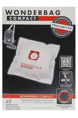 Universelle Mikrofaserbeutel Wonderbag Compact für Staubsauger Rowenta Tefal