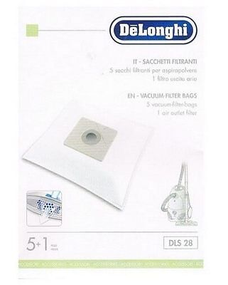 DeLonghi 5 Bags + Filter DLS28 Vacuum Cleaner Cleos XTH160 XTH170 XTH200 Xth