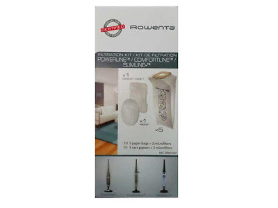 Rowenta Kit 5 Bags+2 Filters broom RH7855 RH7866 RH7821WB RH7843WA