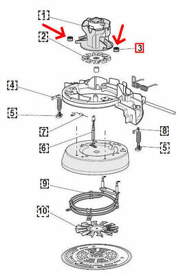 Delonghi gommino ventola friggitrice MultiFry IdealFry FH1163 FH1394 FH2101