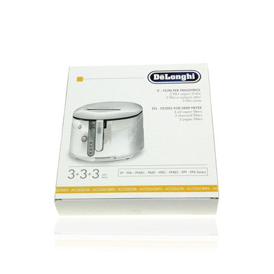 Delonghi kit 3 filtri carboni odori friggitrice Friggimeglio FPA FPX FPAY FPEC FGR FGS FQR FP