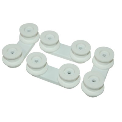 Electrolux Rex AEG kit supporti ruote cestello ORIGINALI lavastoviglie FAV BW ESI