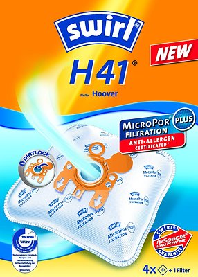 Swirl H41 4x worki z mikrofibry do odkurzacza Hoover Amigo Telios Arianne