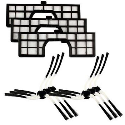 MENALUX MRK02 KIT 6 SPAZZOLE + 3 FILTRO HEPA PER ROBOT SAMSUNG NAVIBOT SR VCR