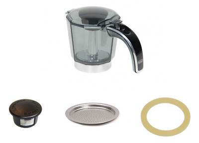 Carafe Delonghi couvercle joint filtre Alicia Plus 6 tasses EMKP63.B EMKP6