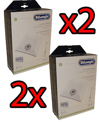 2x DELONGHI SACCHETTI DLS50 SCOPA TABATA XL1040 XL1060 XL1072 XL1073 XL1063 