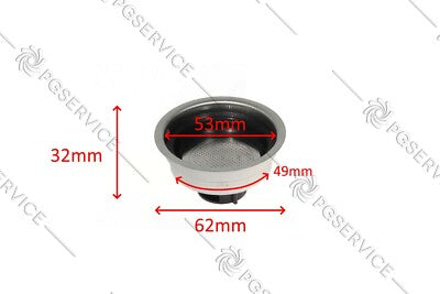 Delonghi filtri cialda polvere 1+2 tazze macchina caffè EC190 EC200 EC220 EC221