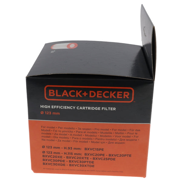 Contenedor filtro HEPA Black & Decker 15L 20L 25L 30L BXVC BXVC20 BXVC25 BXVC30