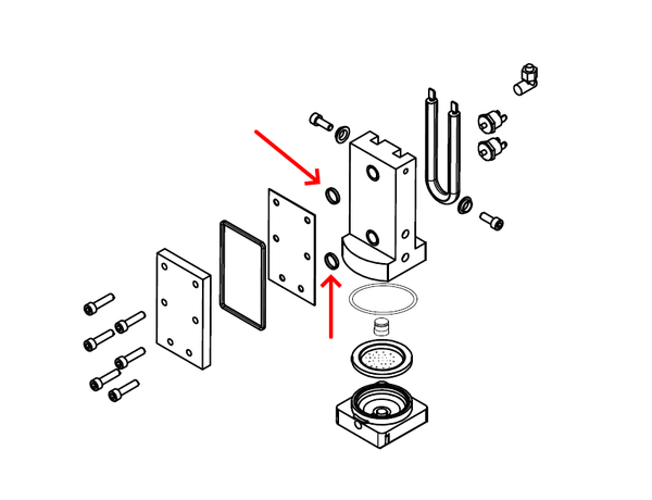 Didiesse Group Bracket Movement Handle Coffee Machine IN Pods Frog