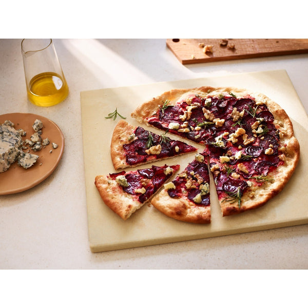 Eelctrolux Pizza Stone Feuerfeste 38cm Mit Schaufel Cuttermesser für Ofen