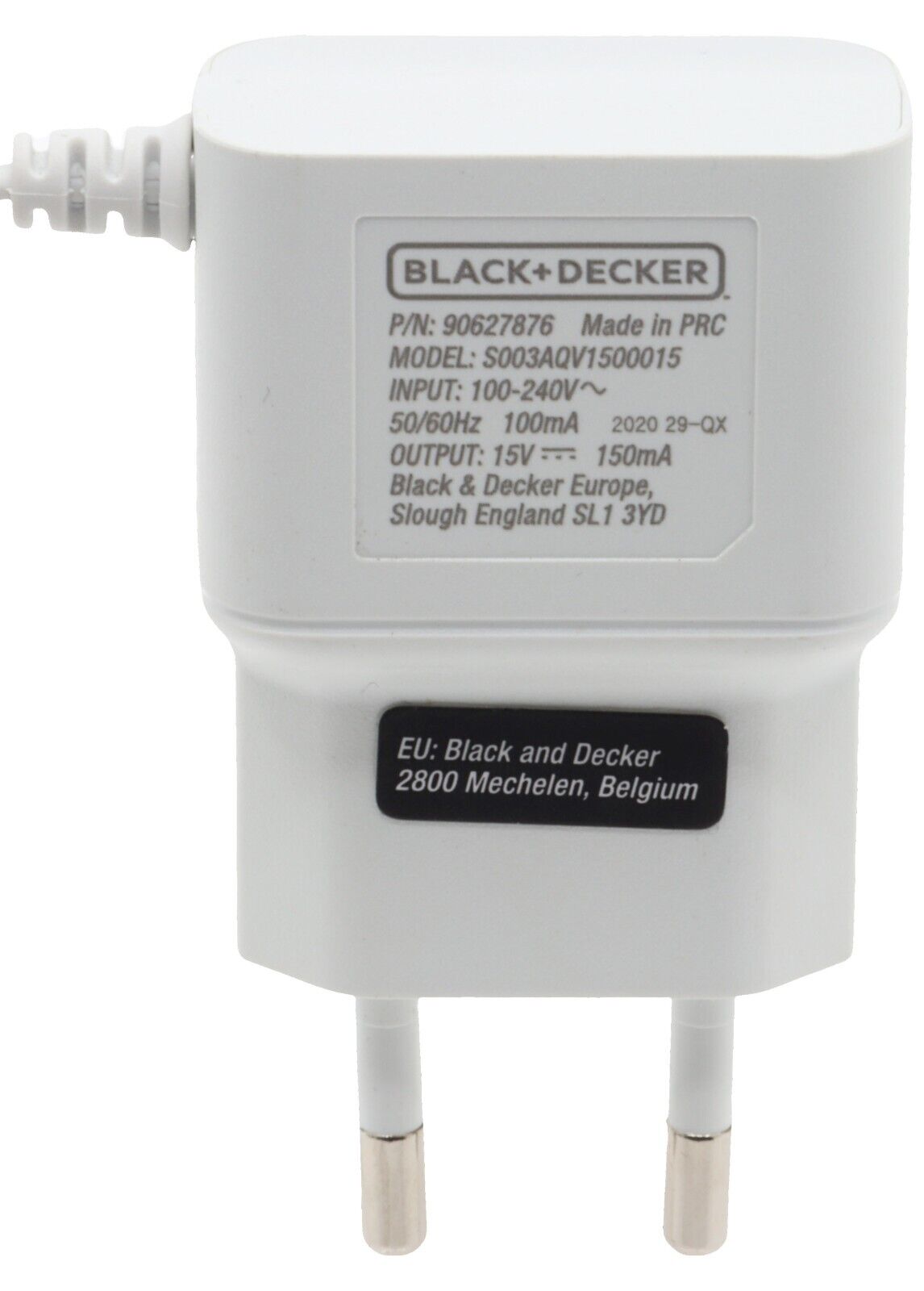 Black & Decker caricatore carica batterie aspirabriciole NVB215 NVB220 WDB215