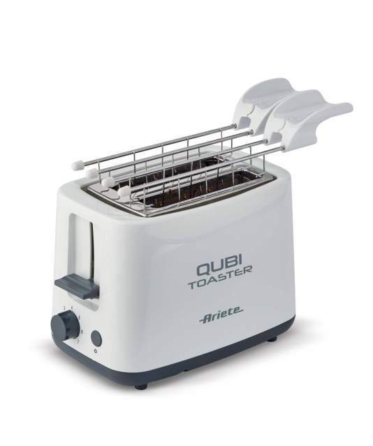 Ariete Qubi 0157 tostapane tostafette + pinze acciaio 640W 760W espulsione auto