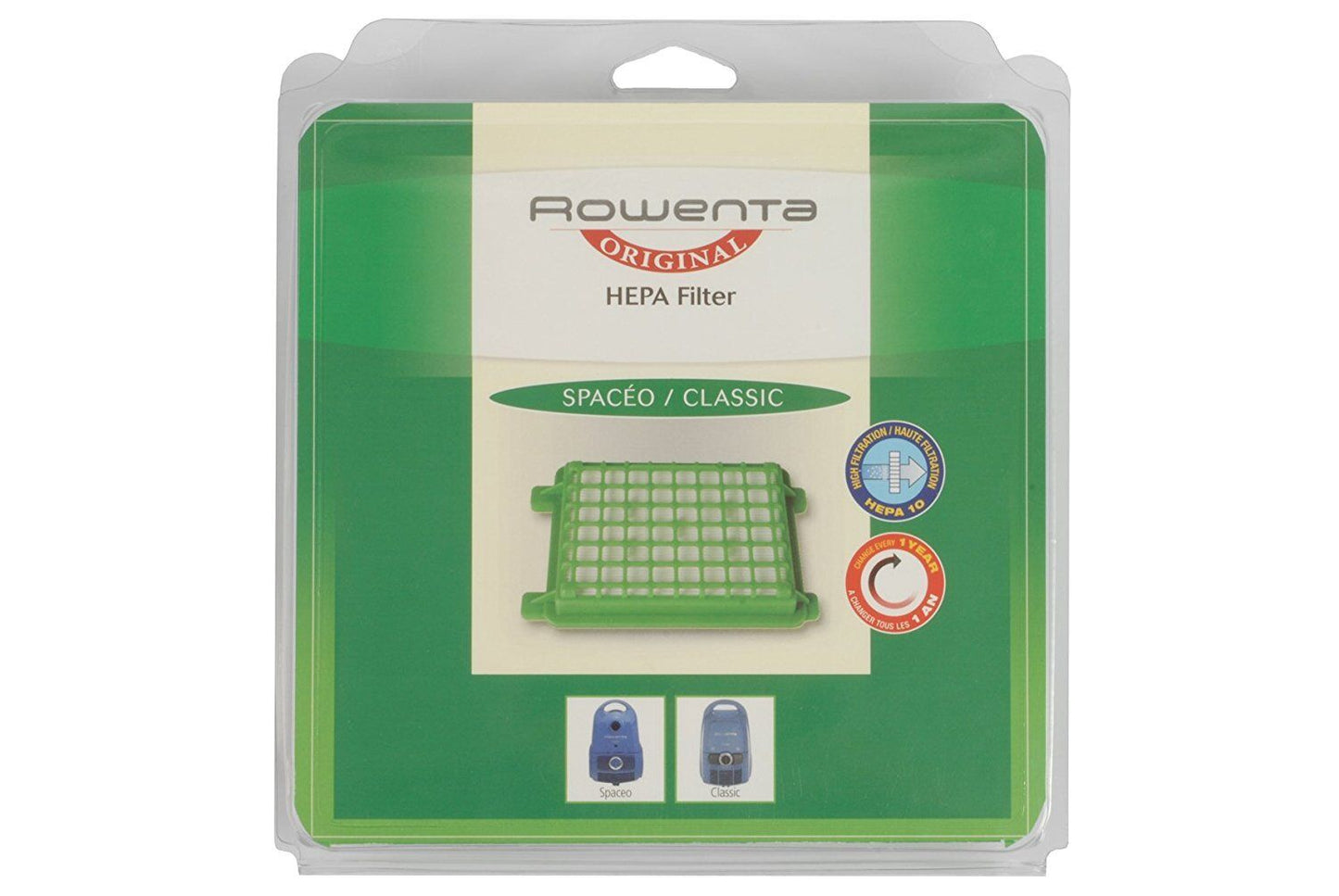 Rowenta Filtro Hepa H12 Aspiradora Artec Spaceo RO1431 RO1433 RO1629 RO1655