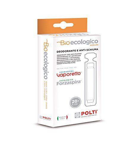 Polti 20x Desodorante Anti Espuma Vaporetto Lecoaspira Lecologico Cítricos